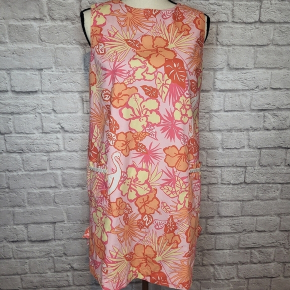 Lilly Pulitzer Dress Vintage Hereon There Shift Front Pockets Sleeveles Size S - Picture 3 of 9